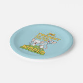 Pinky en Brain | Overname van de wereld Papieren Bordje (Gekanteld)