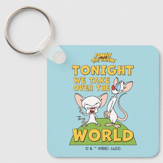Pinky en Brain | Overname van de wereld Sleutelhanger (Voorkant)
