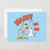 Pinky en Brain | Pinky "Narf" Briefkaart (Voorkant / Achterkant)