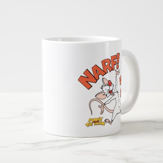 Pinky en Brain | Pinky "Narf" Extra Grote Beker (Voorkant rechts)