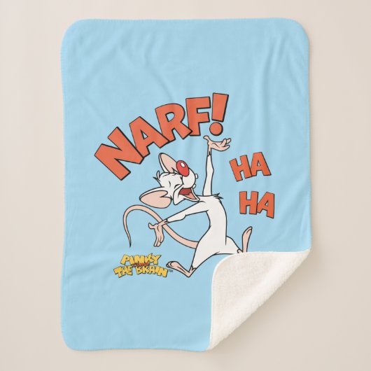 Pinky en Brain | Pinky "Narf" Sherpa Deken (Voorkant)