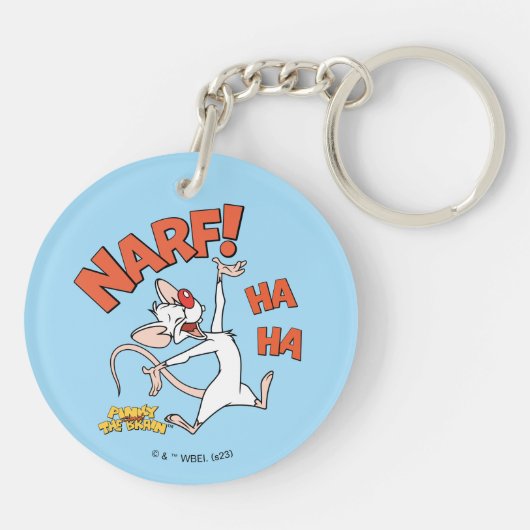 Pinky en Brain | Pinky "Narf" Sleutelhanger (Achterkant)