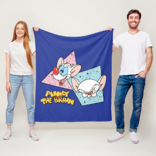 Pinky en Brain   Retro-tekenafbeeldingen Fleece Deken
