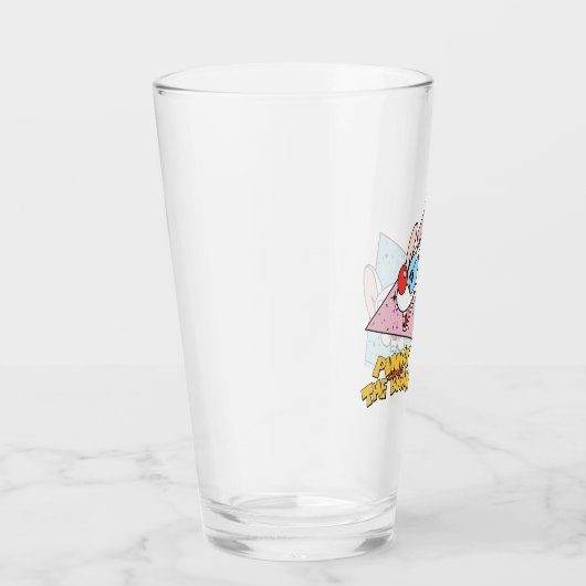 Pinky en Brain | Retro-tekenafbeeldingen Glas (Rechts)