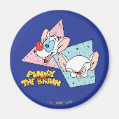 Pinky en Brain | Retro-tekenafbeeldingen Magneet (Voorkant)