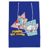 Pinky en Brain | Retro-tekenafbeeldingen Medium Cadeauzakje (Achterkant)