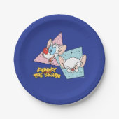 Pinky en Brain | Retro-tekenafbeeldingen Papieren Bordje (Voorkant)