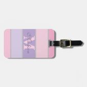 Pinky en paarse pastel iPhone / iPad case Bagagelabel (Voorkant horizontaal)