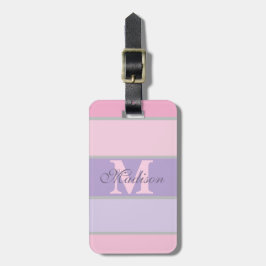 Pinky en paarse pastel iPhone / iPad case Bagagelabel