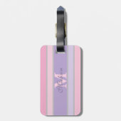 Pinky en paarse pastel iPhone / iPad case Bagagelabel (Achterkant verticaal)