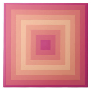 Pinky Flèche Fuzzy Peach Carré Carreaux céramiques