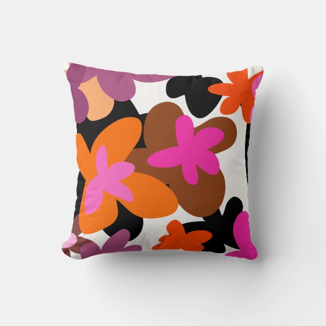 Pinky floral kussen (Voorkant)