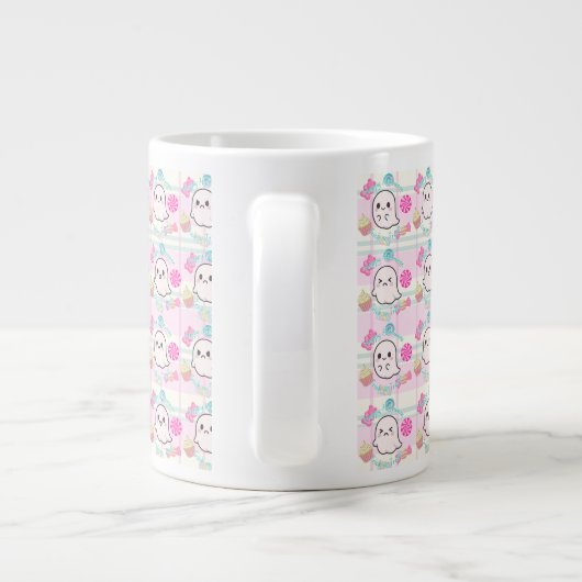 Pinky Ghost Mug Extra Grote Beker (Achterkant)