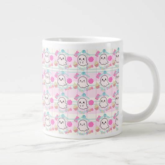 Pinky Ghost Mug Extra Grote Beker (Rechts)