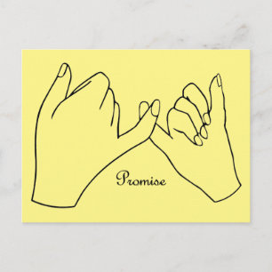 Pinky Swear Promise Uitnodiging Briefkaart