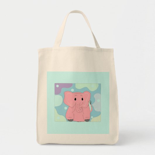 Pinky the Elephant Tote Bag (Voorkant)
