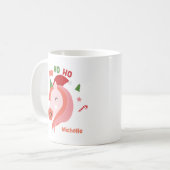 Pinky Unicorn Christmas Mug (Devant gauche)