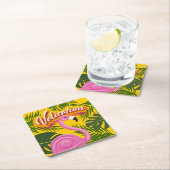 Pinky Validation Vacation Vierkante Kartonnen Onderzetter (Insitu)