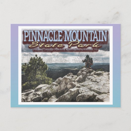 PINNACLE MOUNTAIN - QUACHITA MOUNTAINS - ARKANSAS BRIEFKAART (Voorkant)