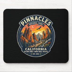 Pinnacles nationaal park california retro wandelen muismat