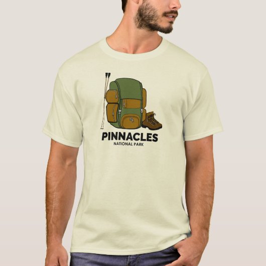 Pinnacles National Park Backpack T-shirt (Voorkant)