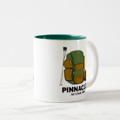 Pinnacles National Park Backpack Tweekleurige Koffiemok (Voorkant rechts)
