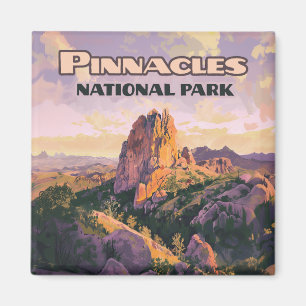 Pinnacles National Park Buttes California Kaart Magneet