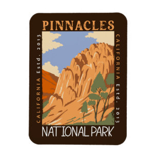 Pinnacles National Park California Distress Magneet