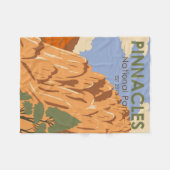 Pinnacles National Park California Fleece Deken (Voorkant (Horizontaal))