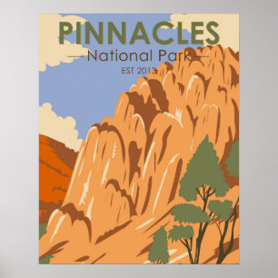 Pinnacles National Park California  Poster