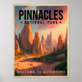 Pinnacles National Park California  Poster (Voorkant)