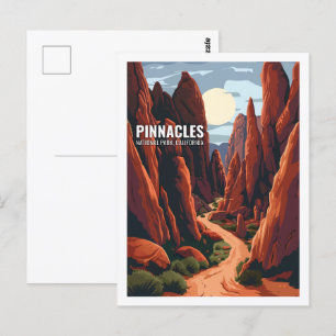Pinnacles National Park California, Verenigde Stat Briefkaart