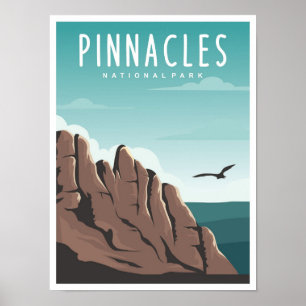 Pinnacles National Park Californië Reizen Poster