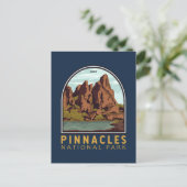Pinnacles National Park Emblem Briefkaart (Staand voorkant)