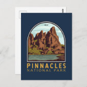 Pinnacles National Park Emblem Briefkaart (Voorkant / Achterkant)