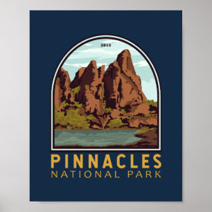 Pinnacles National Park  Emblem Poster