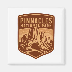 Pinnacles National Park Reizen Embleem Magneet