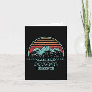 Pinnacles National Park Retro Wandelen Vintage 80s Kaart