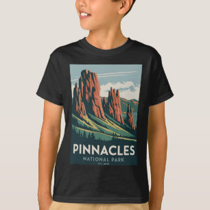 Pinnacles National Park Vintage Kamperen Wandelen T-shirt