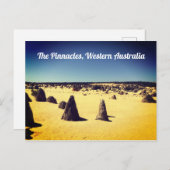 Pinnacles, Western Australië Briefkaart (Voorkant / Achterkant)