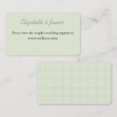 Pinned & Stitched "Getting Hitched" Enclosure Card Informatiekaartje (Voorkant / Achterkant)