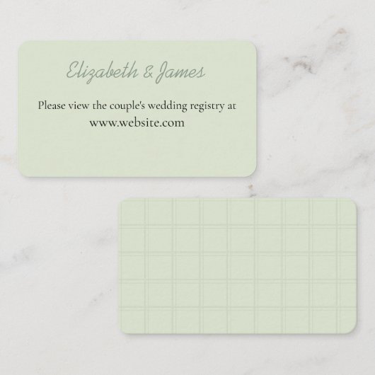 Pinned & Stitched "Getting Hitched" Enclosure Card Informatiekaartje (Voorkant / Achterkant)