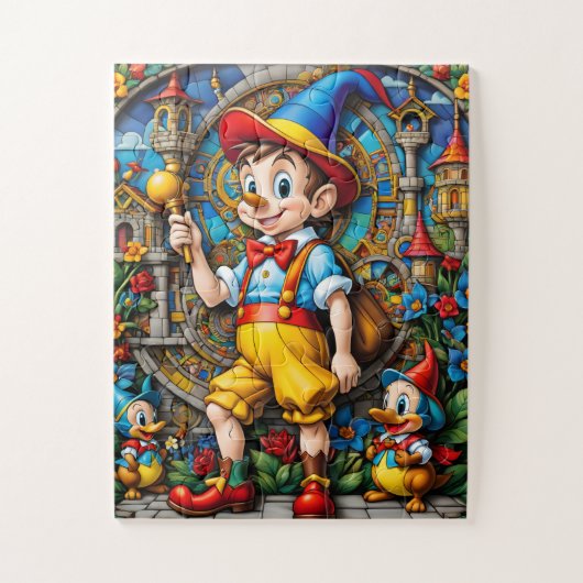 Pinnochio Legpuzzel (Verticaal)
