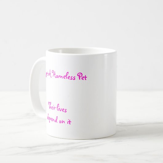 Pino adoptent une tasse d'animal familier (Devant gauche)