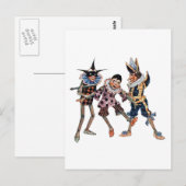  Pinocchio-illustratie Briefkaart (Voorkant / Achterkant)