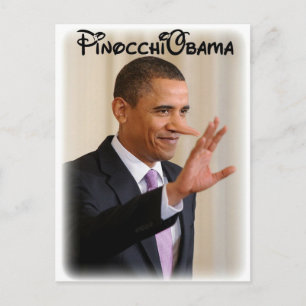 PinocchiObama Briefkaart