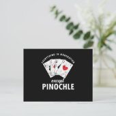 Pinochle Binocle Penuchle Cards Game Gift Briefkaart (Staand voorkant)