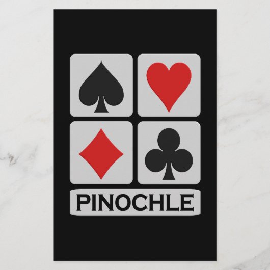 Pinochle-folder - aanpasbaar! flyer (Voorkant)