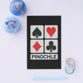 Pinochle-folder - aanpasbaar! flyer (Enkel)