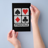 Pinochle-folder - aanpasbaar! flyer (Hand)